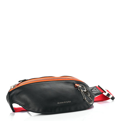 Alexander McQueen Calfskin Harness Belt Bag Black Lust Red 4 of 8