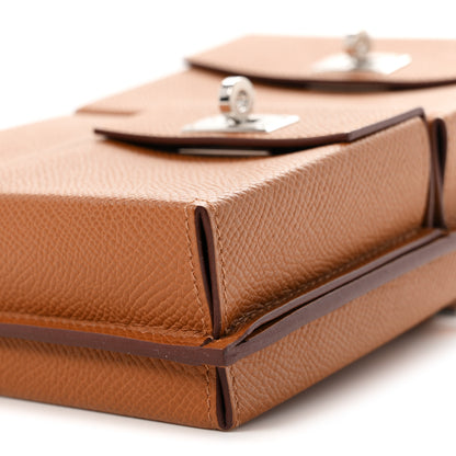 Hermes Epsom Kelly Multi Pocket Pochette To Go Gold 10 of 11