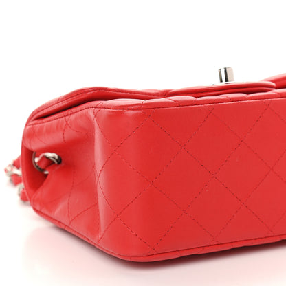 Chanel Lambskin Quilted Mini Square Flap Red 7 of 8