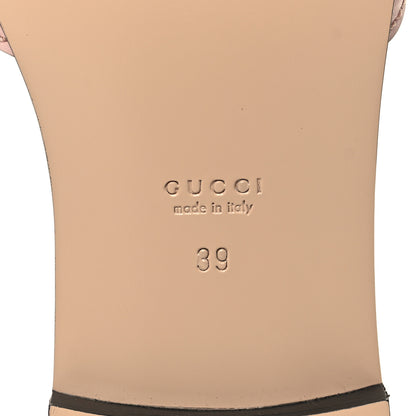 Gucci Cosmos Softy Calfskin Interlocking G Cut Out Slide Sandals 39 Pastel Pink 6 of 8