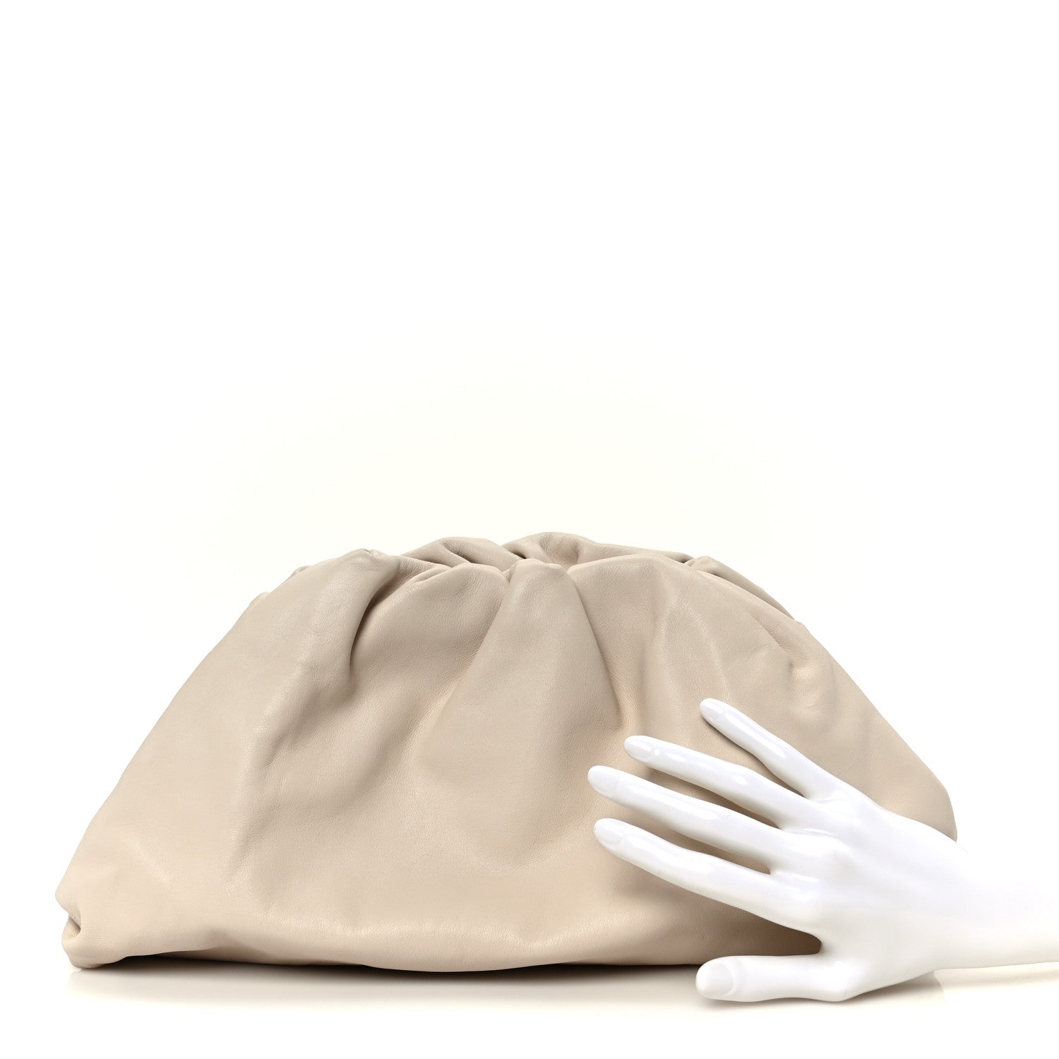 Bottega Veneta Smooth Butter Calf The Pouch Oversized Clutch Mist 2 of 12