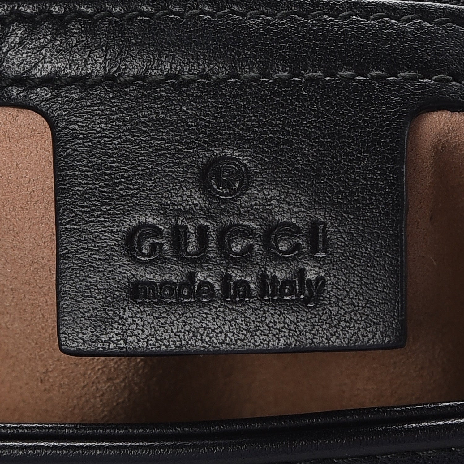 Gucci Calfskin Matelasse Small GG Marmont Shoulder Bag Black 8 of 9