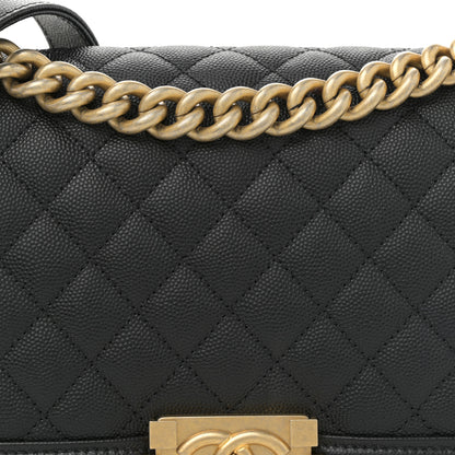 Chanel Caviar Quilted Medium Boy Flap Black 8 of 11
