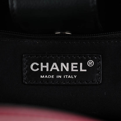 Chanel Calfskin Cerf Executive Shopper Tote Burgundy Black 6 of 7