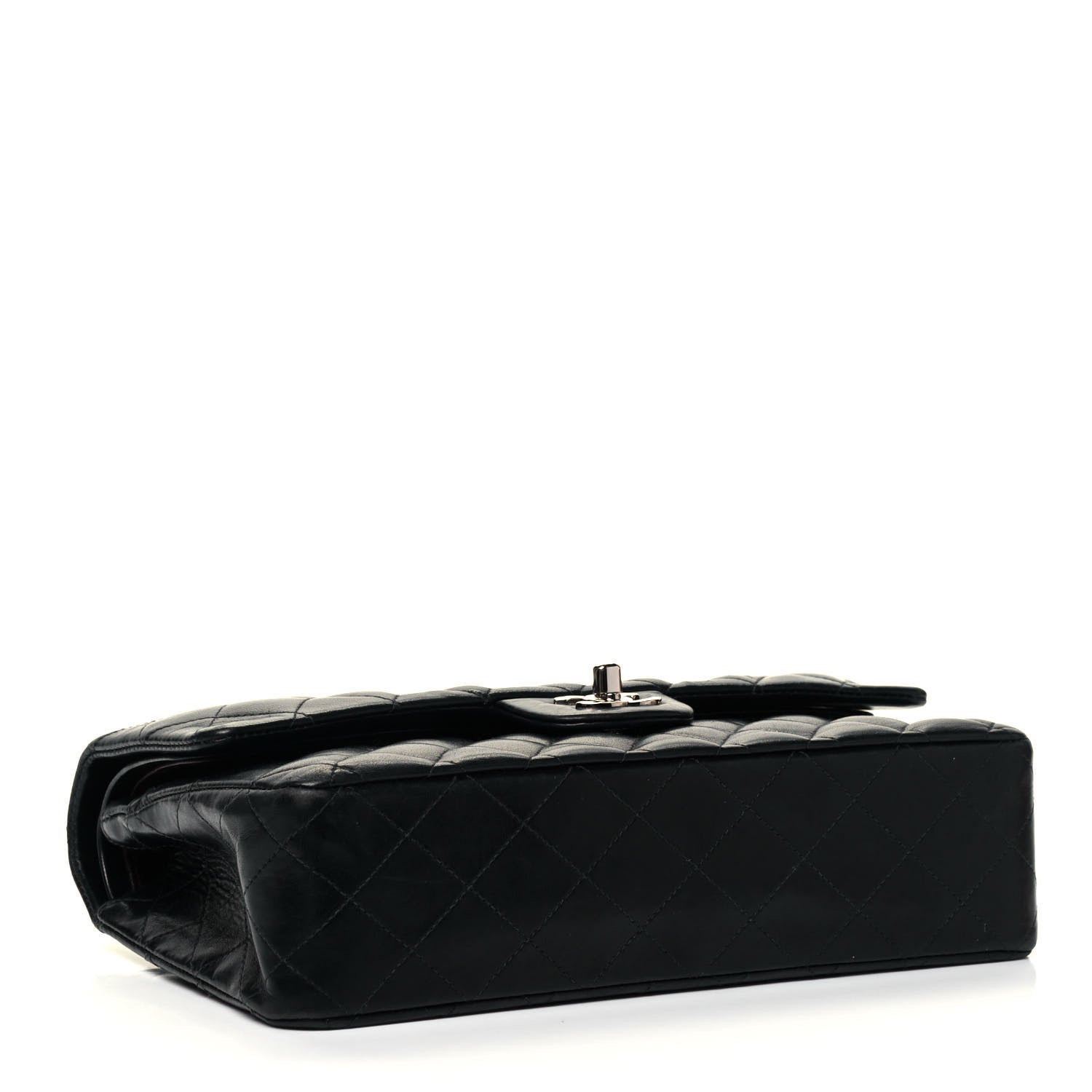 Chanel Lambskin Quilted Medium Double Flap Black 4 of 9