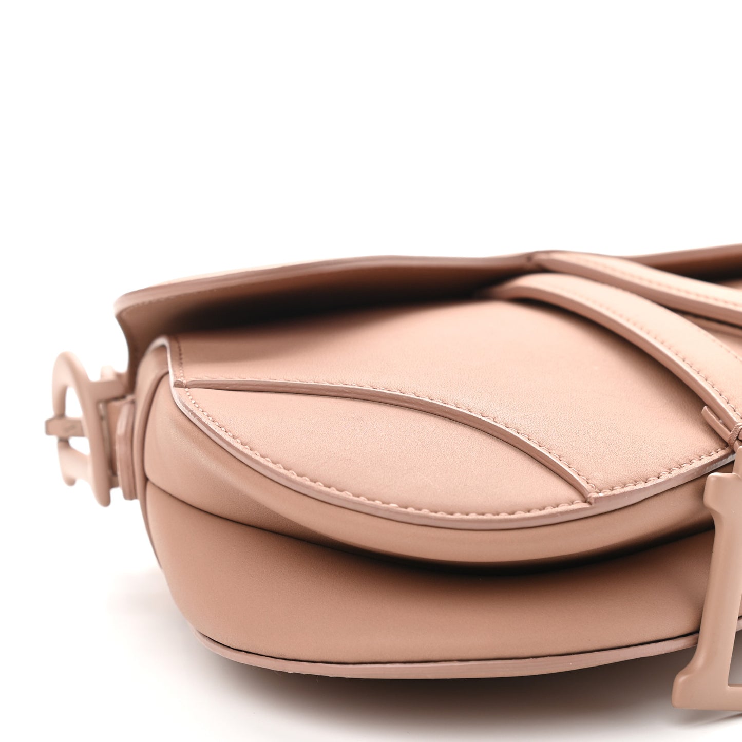 Calfskin Mini Saddle Bag Blush