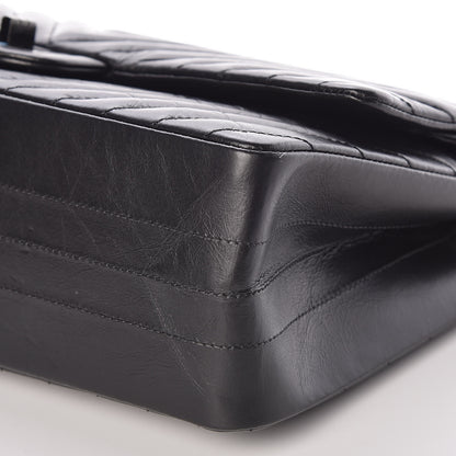 Chanel Aged Calfskin Chevron Quilted 2.55 Reissue 226 So Black 9 of 10