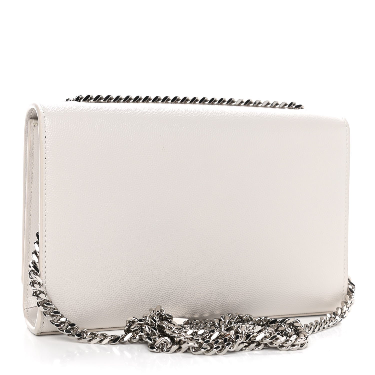 Saint Laurent Grain De Poudre Small Classic Monogram Kate Tassel Satchel Crema Soft 2 of 4