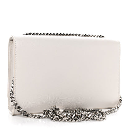 Saint Laurent Grain De Poudre Small Classic Monogram Kate Tassel Satchel Crema Soft 2 of 4