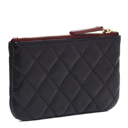 Chanel Caviar Quilted Small Cosmetic Case Black 3 of 8