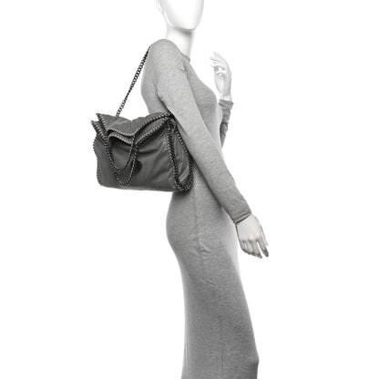 Stella McCartney Shaggy Deer Falabella Fold Over Tote Grey 2 of 13