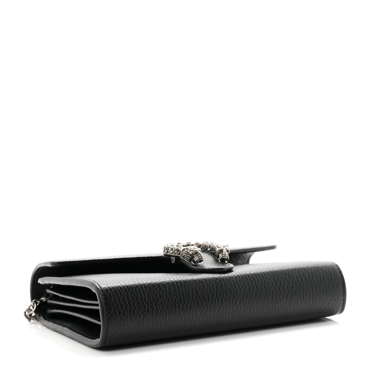 Calfskin Mini Dionysus Chain Wallet Black