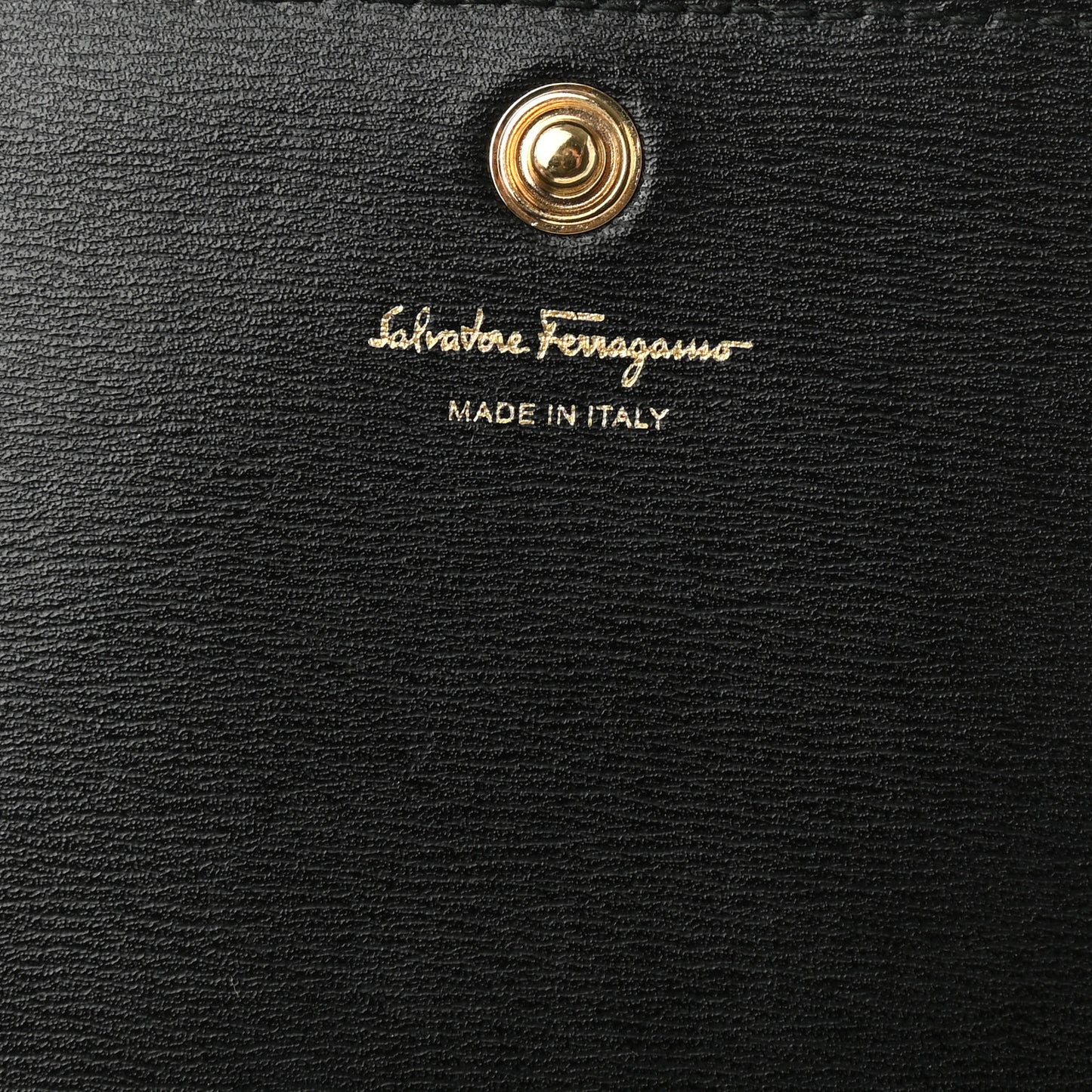 Calfskin City Wallet On Chain Black Lipstick
