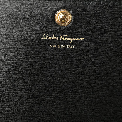 Salvatore Ferragamo Calfskin City Wallet On Chain Black Lipstick 6 of 7