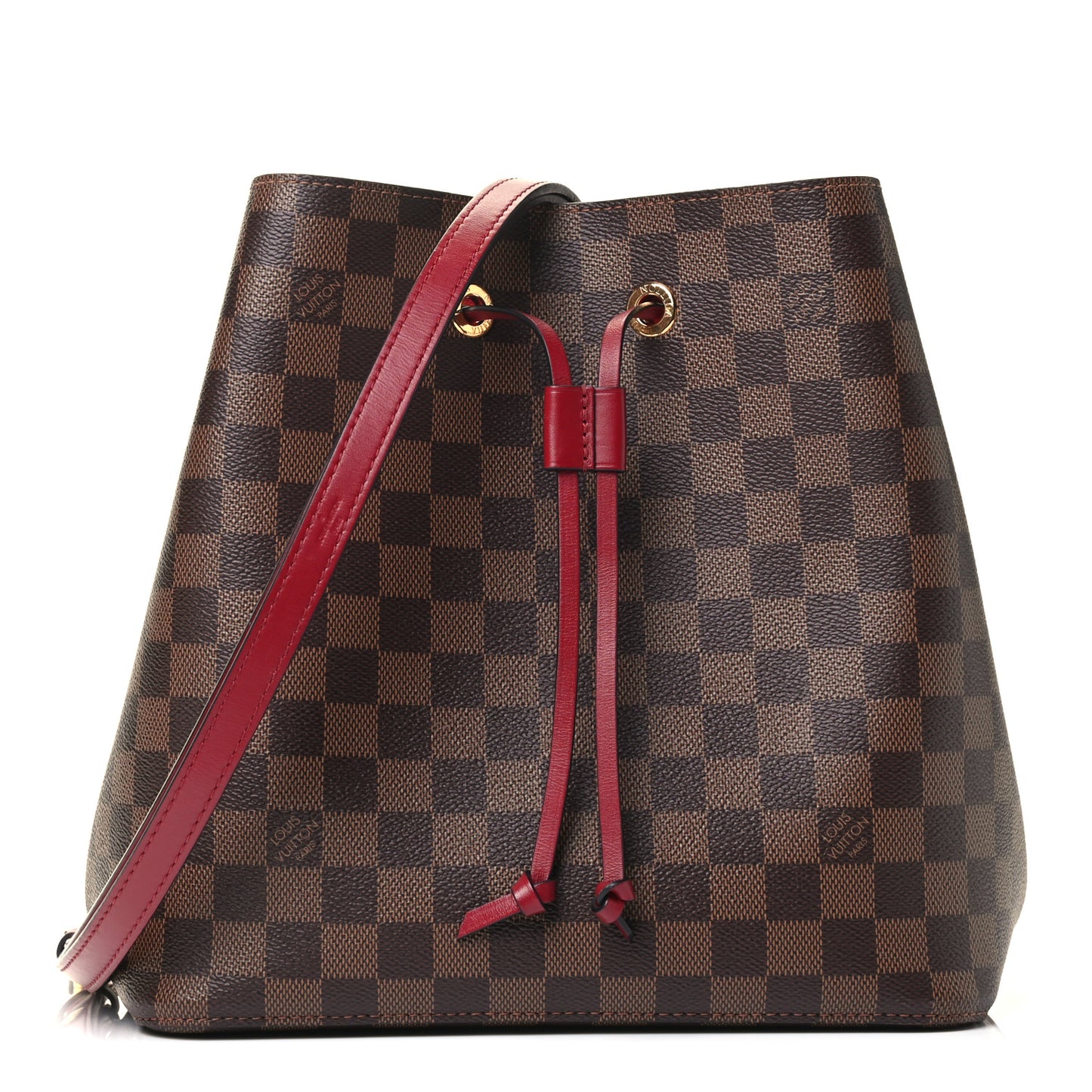 Damier Ebene Neonoe MM Cherry Berry