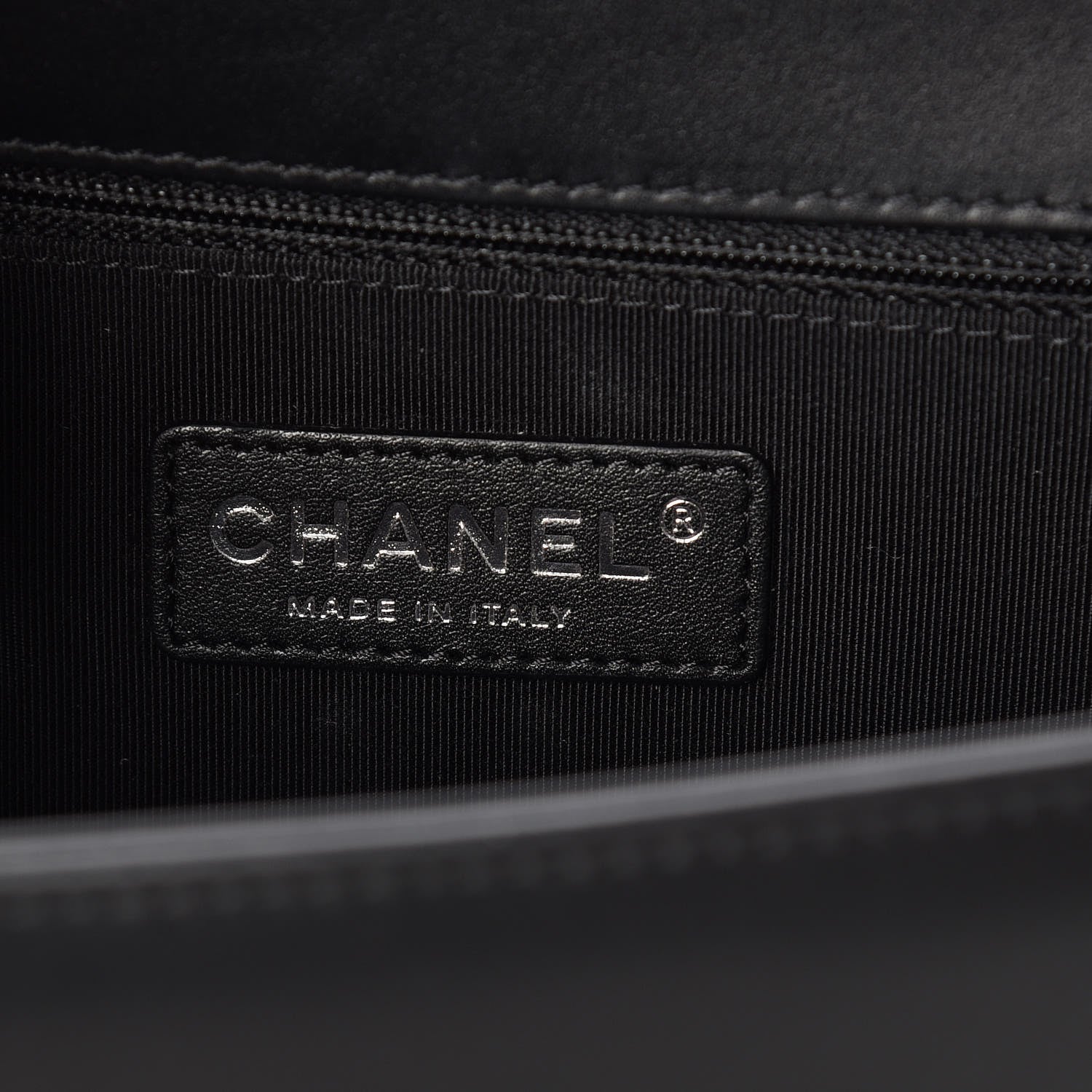 Chanel Patent Chevron Quilted New Medium Boy Flap Black 6 of 10