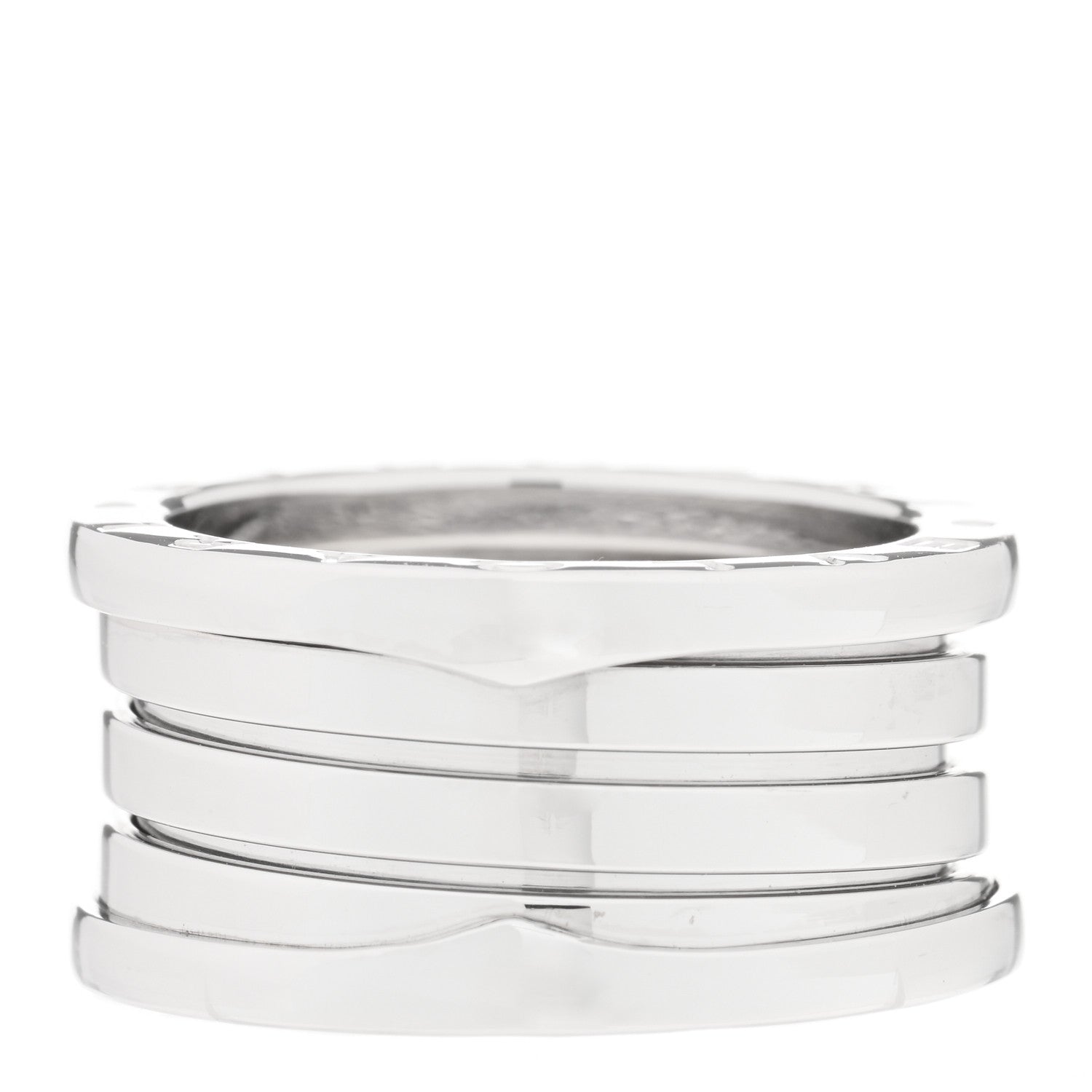 Bulgari 18K White Gold B.Zero1 Four-Band Ring 56 7.5 3 of 5