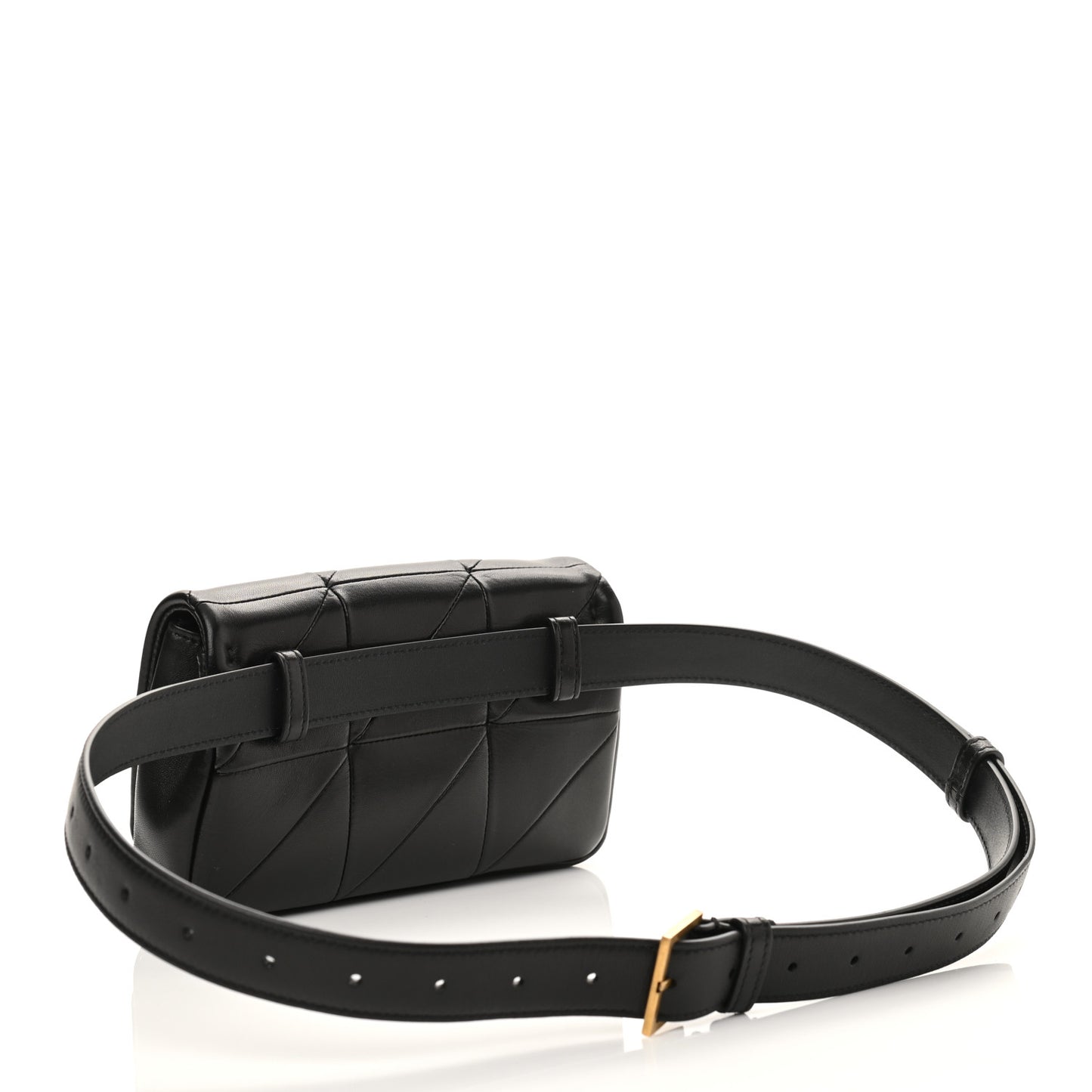 Lambskin Monogram Jamie Belt Bag Black