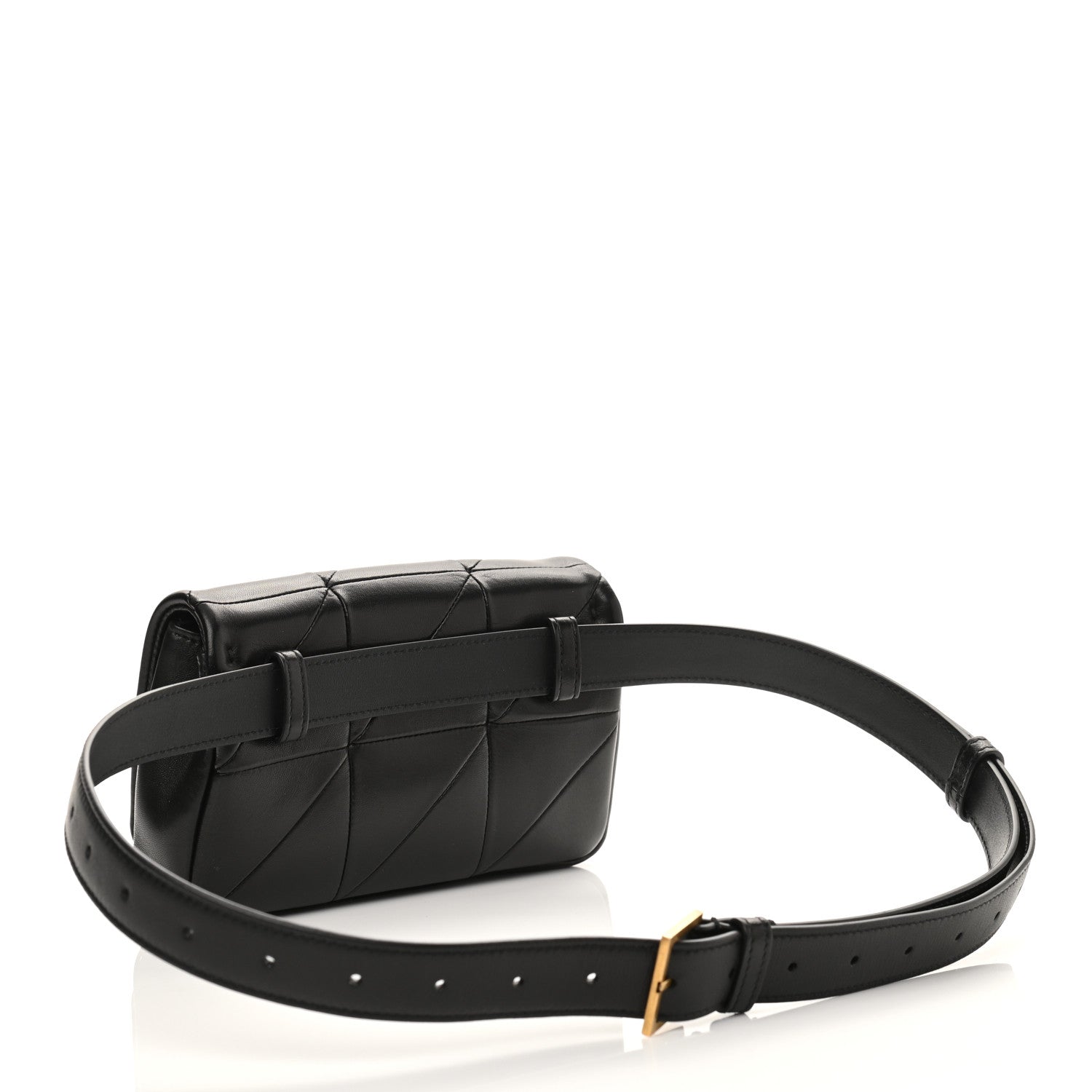 Saint Laurent Lambskin Monogram Jamie Belt Bag Black 3 of 11