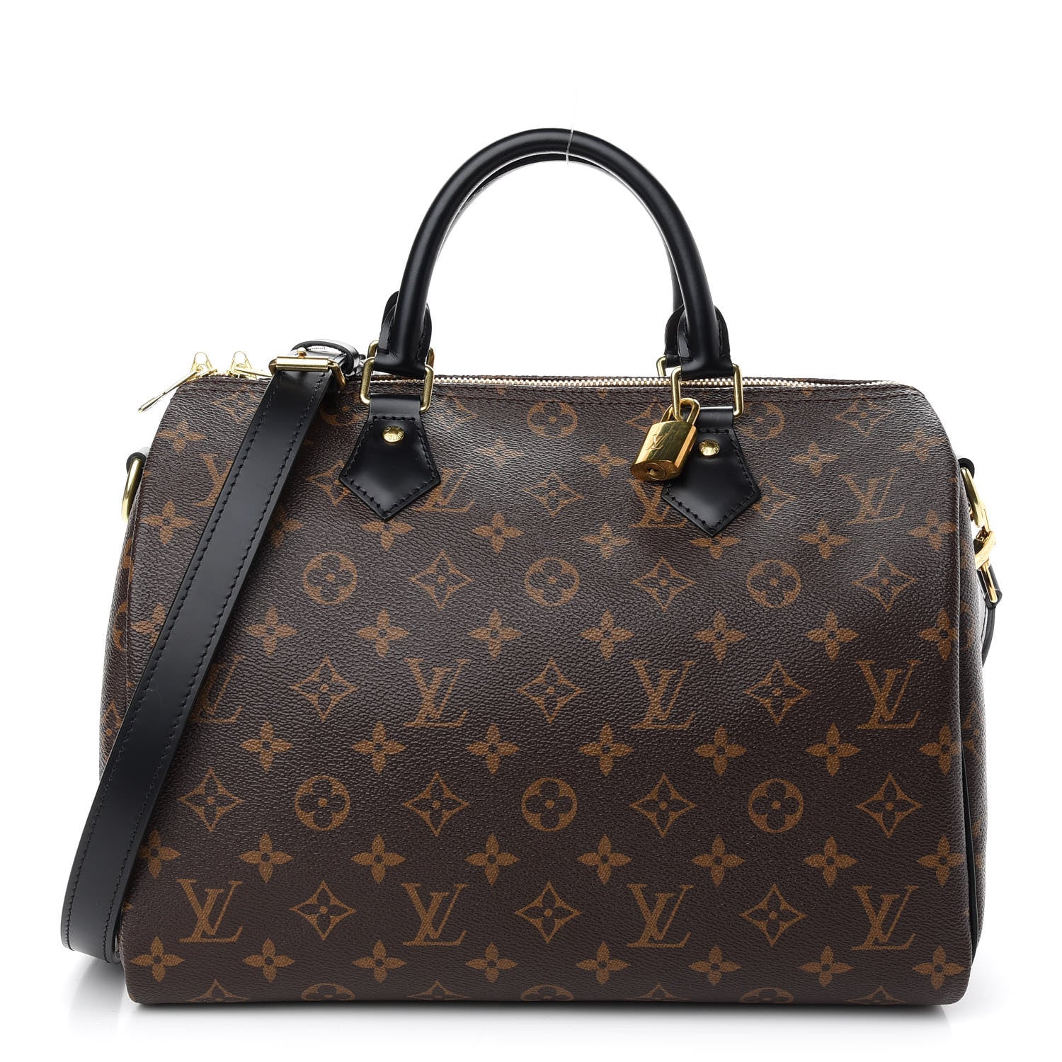 Louis Vuitton Monogram My World Tour Speedy Bandouliere 30 Black 1 of 9