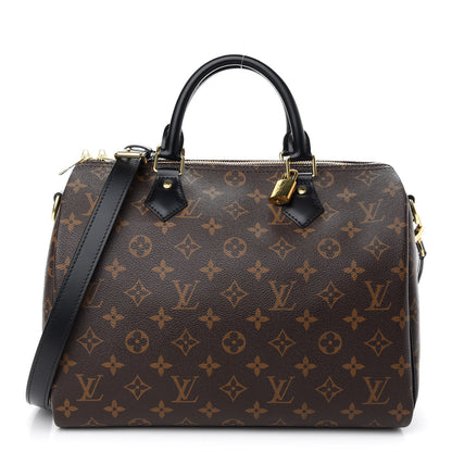 Louis Vuitton Monogram My World Tour Speedy Bandouliere 30 Black 1 of 9