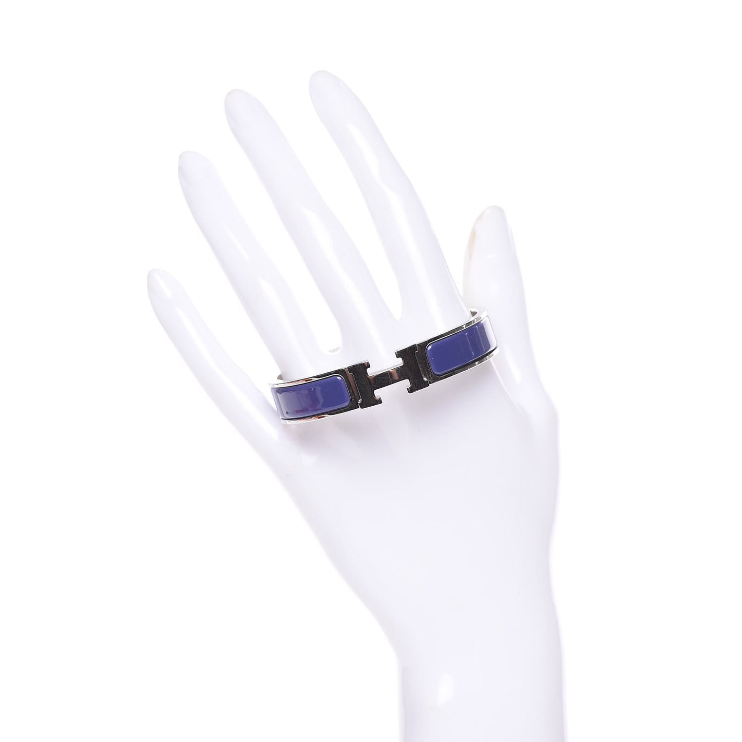 Enamel Narrow Clic Clac H Bracelet PM Purple