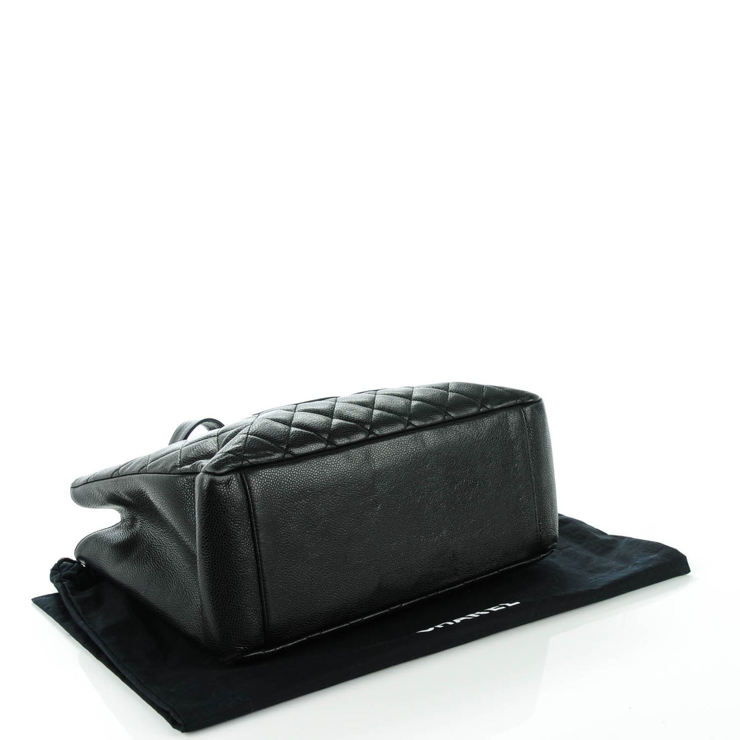 Caviar Quilted Grand Shopping Tote GST Black