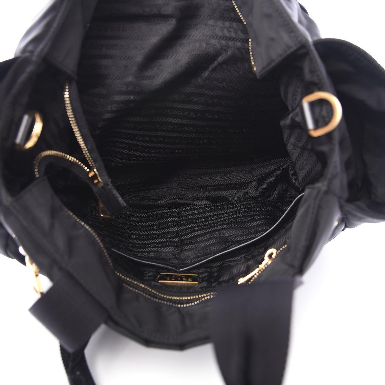 Prada Tessuto Nylon Vela Diaper Bag Black 7 of 14