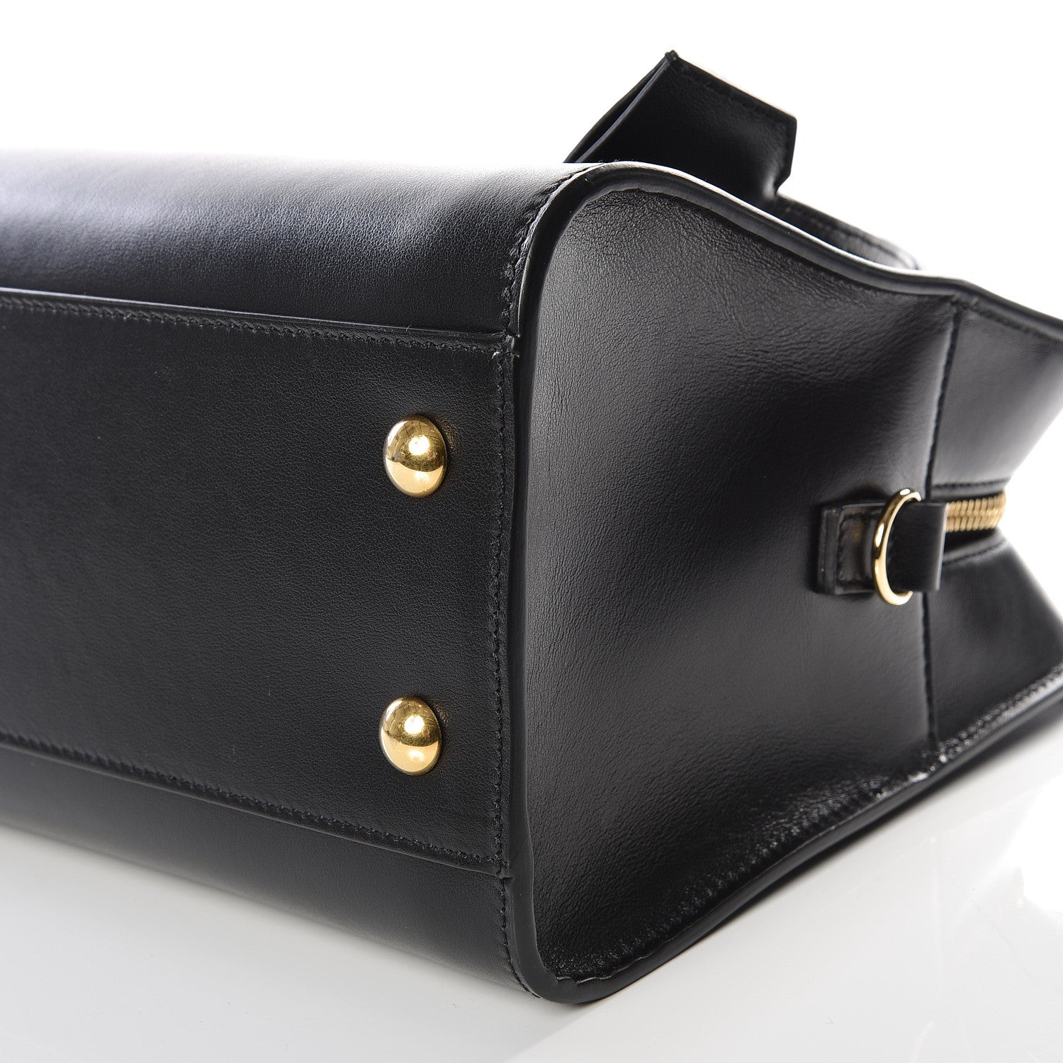 Saint Laurent Calfskin Monogram Baby Cabas Black 6 of 10