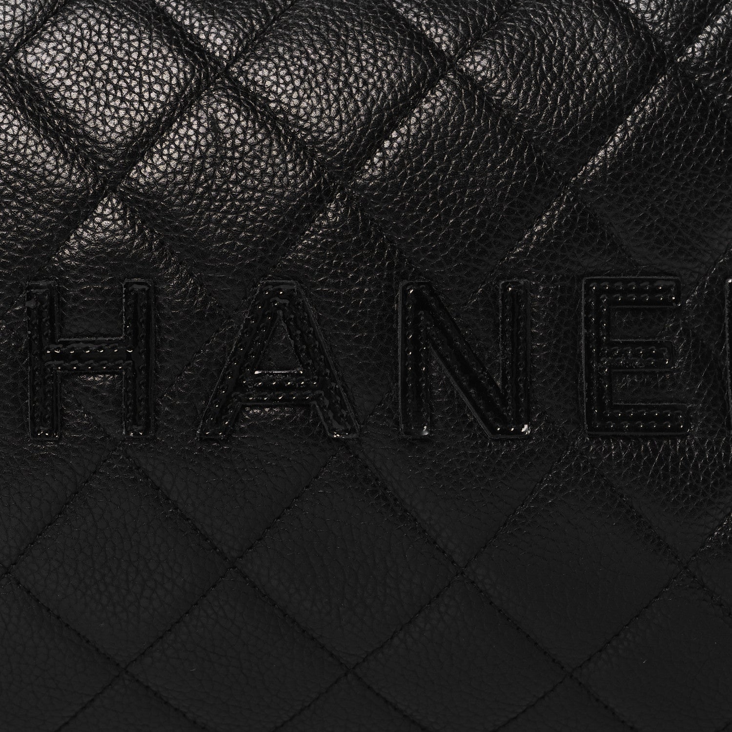 Chanel Caviar Patent Quilted Bowler Black 8 of 10