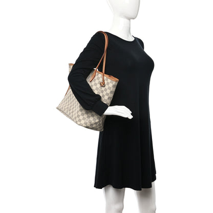 Louis Vuitton Damier Azur Neo Neverfull MM Rose Ballerine 2 of 13