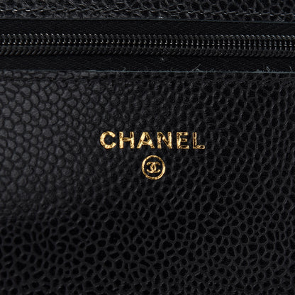 Chanel Caviar Quilted Wallet On Chain WOC Black 6 of 10