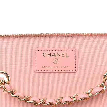 Chanel Caviar Quilted Small Vanity Case With Chain Pink 6 of 12