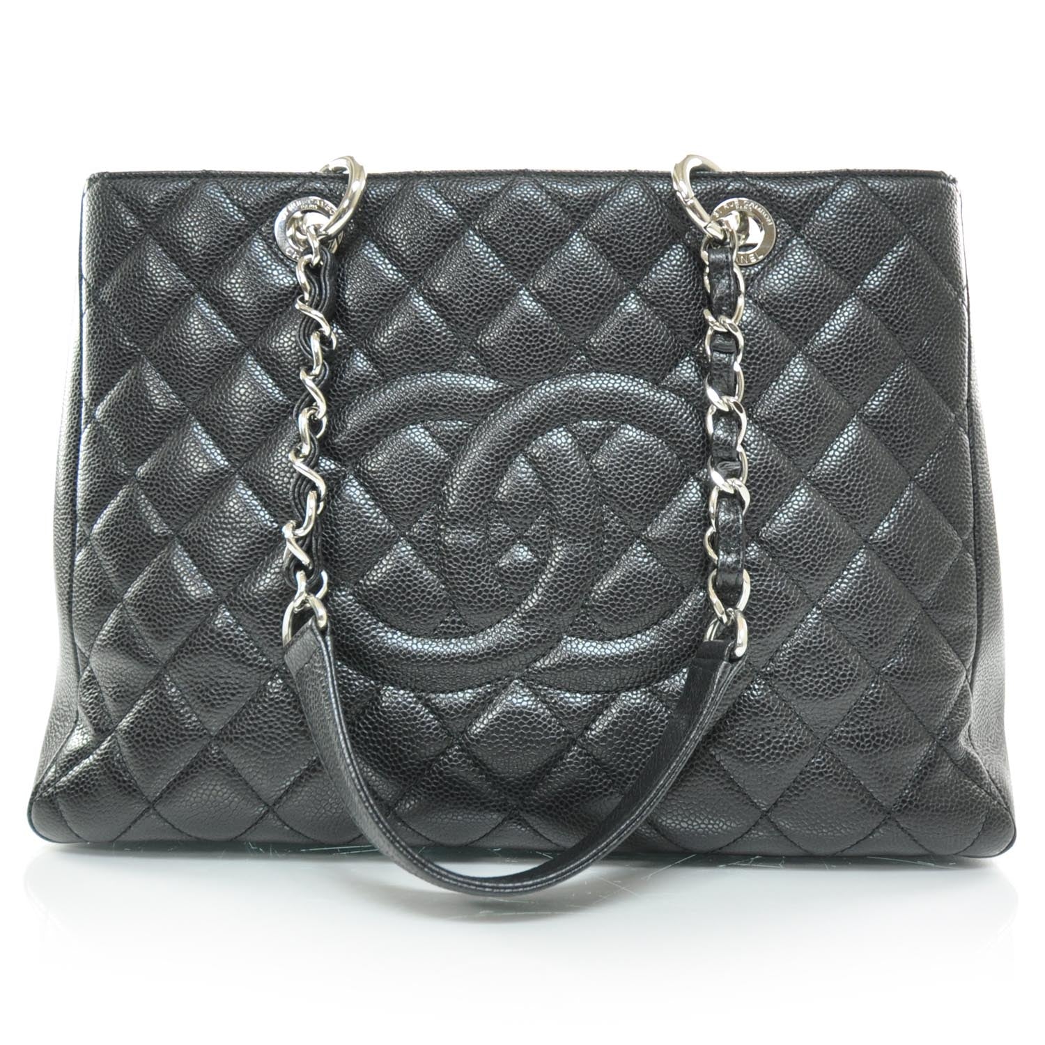 Chanel Caviar Quilted Grand Shopping Tote GST Black 1 of 10