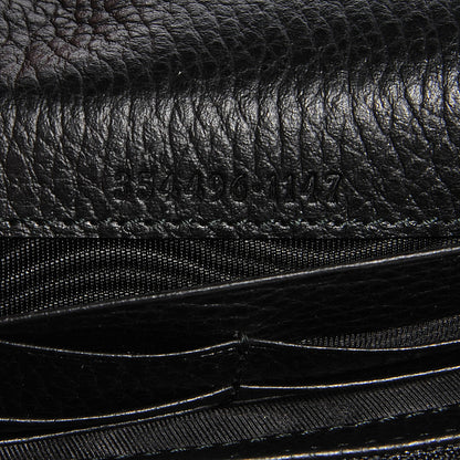 Gucci Dollar Calfskin Swing Continental Wallet Black 7 of 7