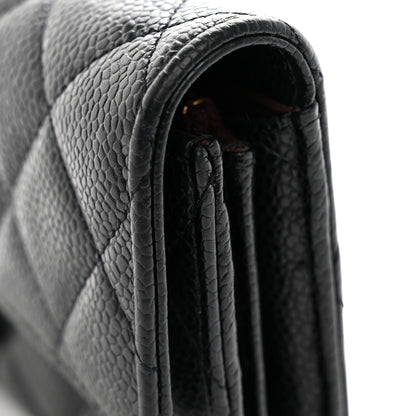 Chanel Caviar Quilted Large Flap Wallet Black 9 of 11