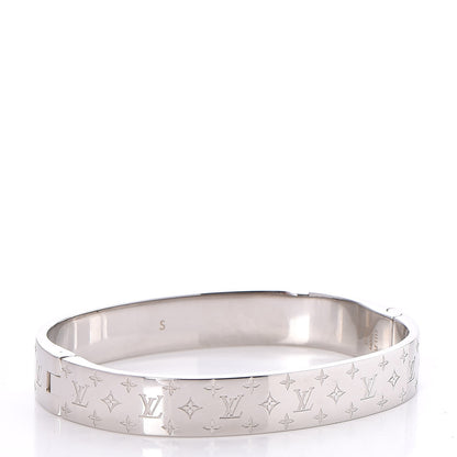 Louis Vuitton Palladium Monogram Nanogram Cuff S 3 of 7