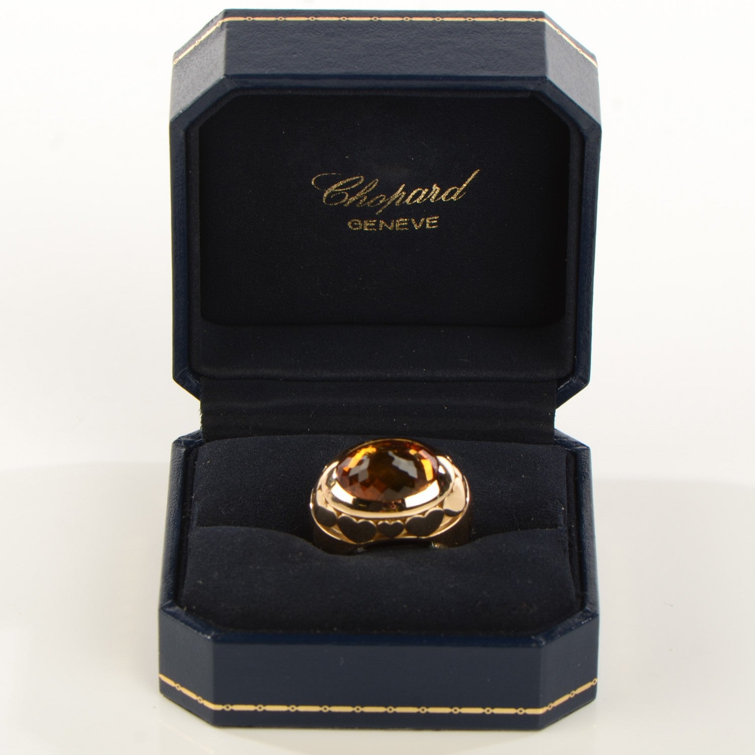 Chopard 18K Yellow Gold Citrine Ring 55 7 6 of 6