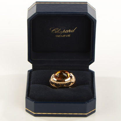 Chopard 18K Yellow Gold Citrine Ring 55 7 6 of 6