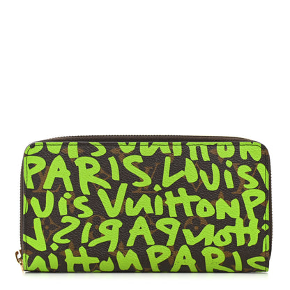 Louis Vuitton Monogram Graffiti Zippy Wallet Green 1 of 10