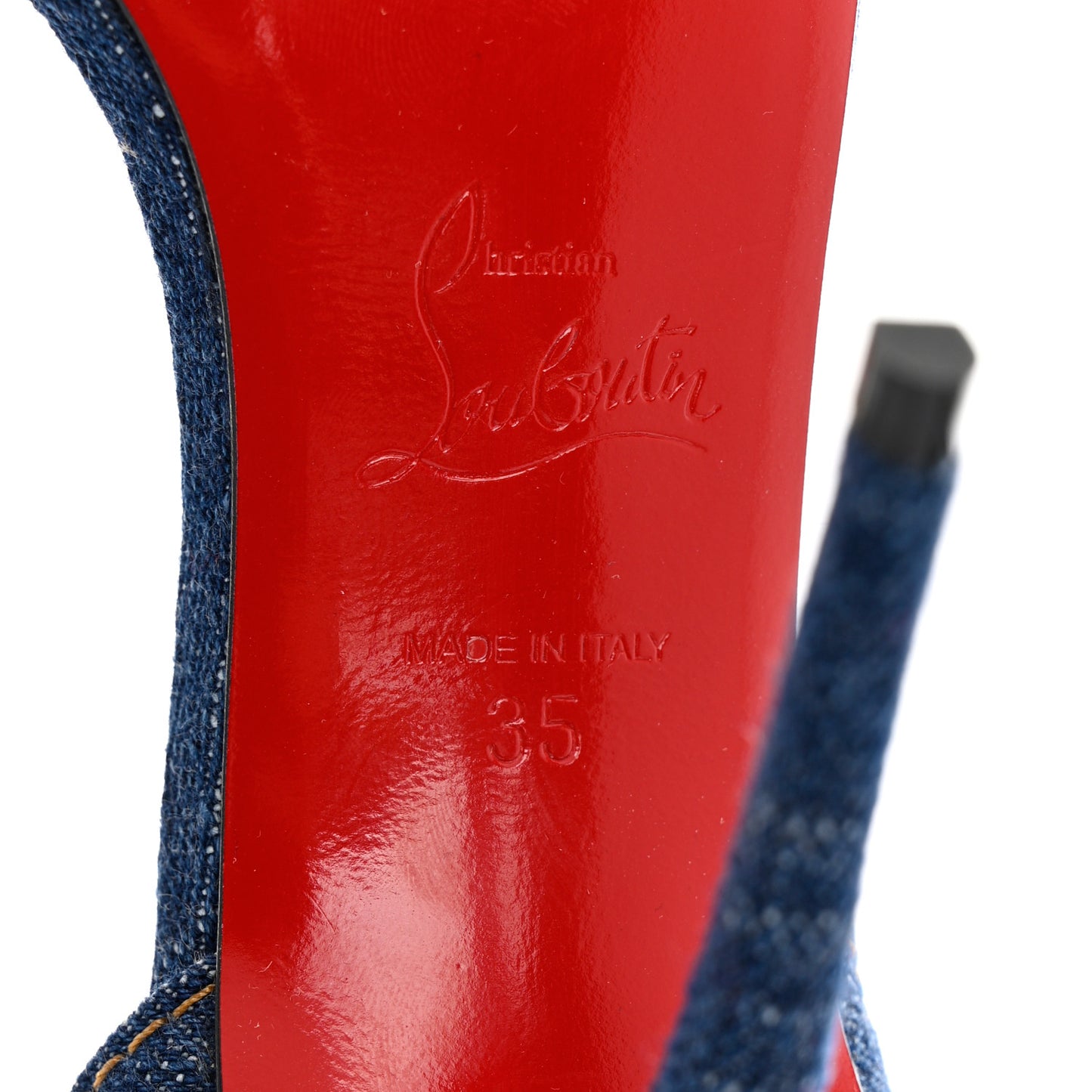 Denim Gourmi 100 Sandals 35 Blue Gold