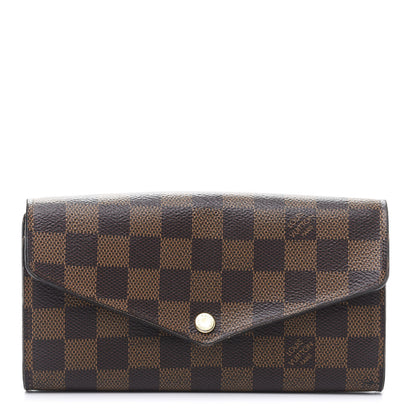 Louis Vuitton Damier Ebene Sarah Wallet NM 1 of 9