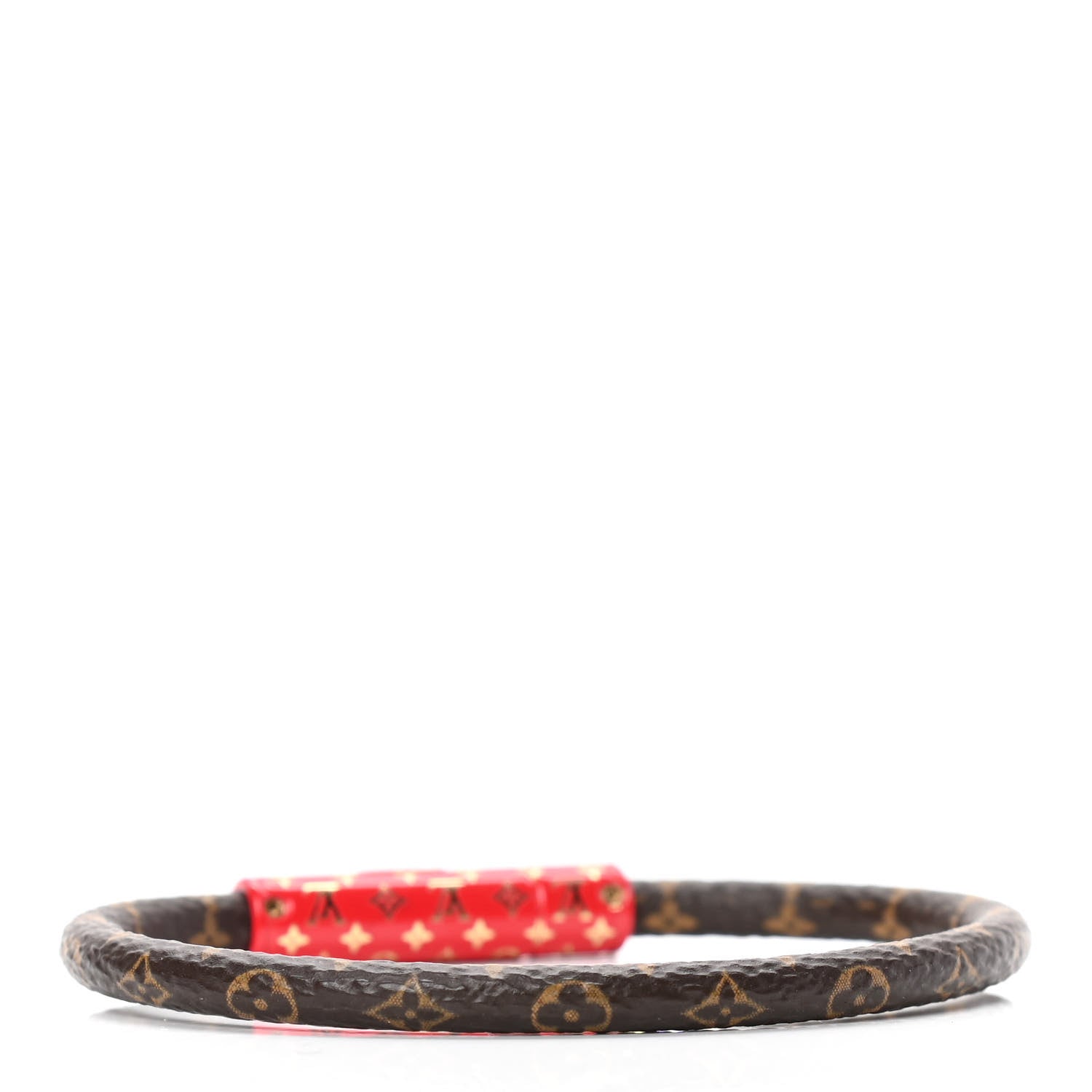 Louis Vuitton Monogram Confidential Bracelet 17 Red 2 of 2