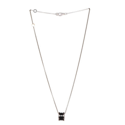 Bulgari 18K Rose Gold Black Ceramic B.Zero1 Pendant Necklace 3 of 9