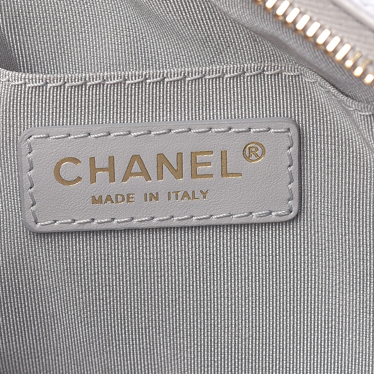 Chanel Iridescent Calfskin Quilted Day Trips Camera Case Light Grey 9 of 13