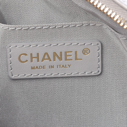 Chanel Iridescent Calfskin Quilted Day Trips Camera Case Light Grey 9 of 13