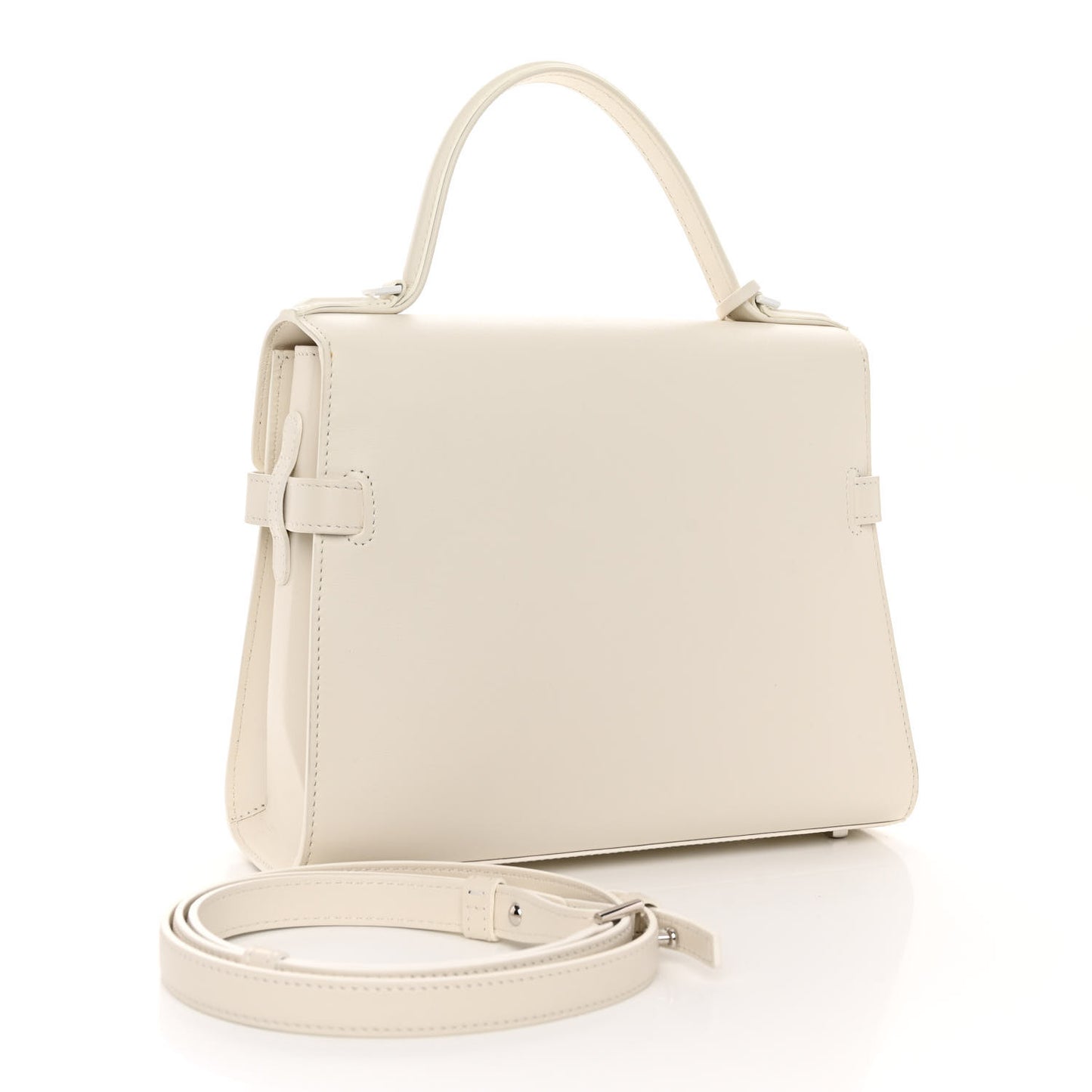 Calfskin MM Tempete Satchel Ivory