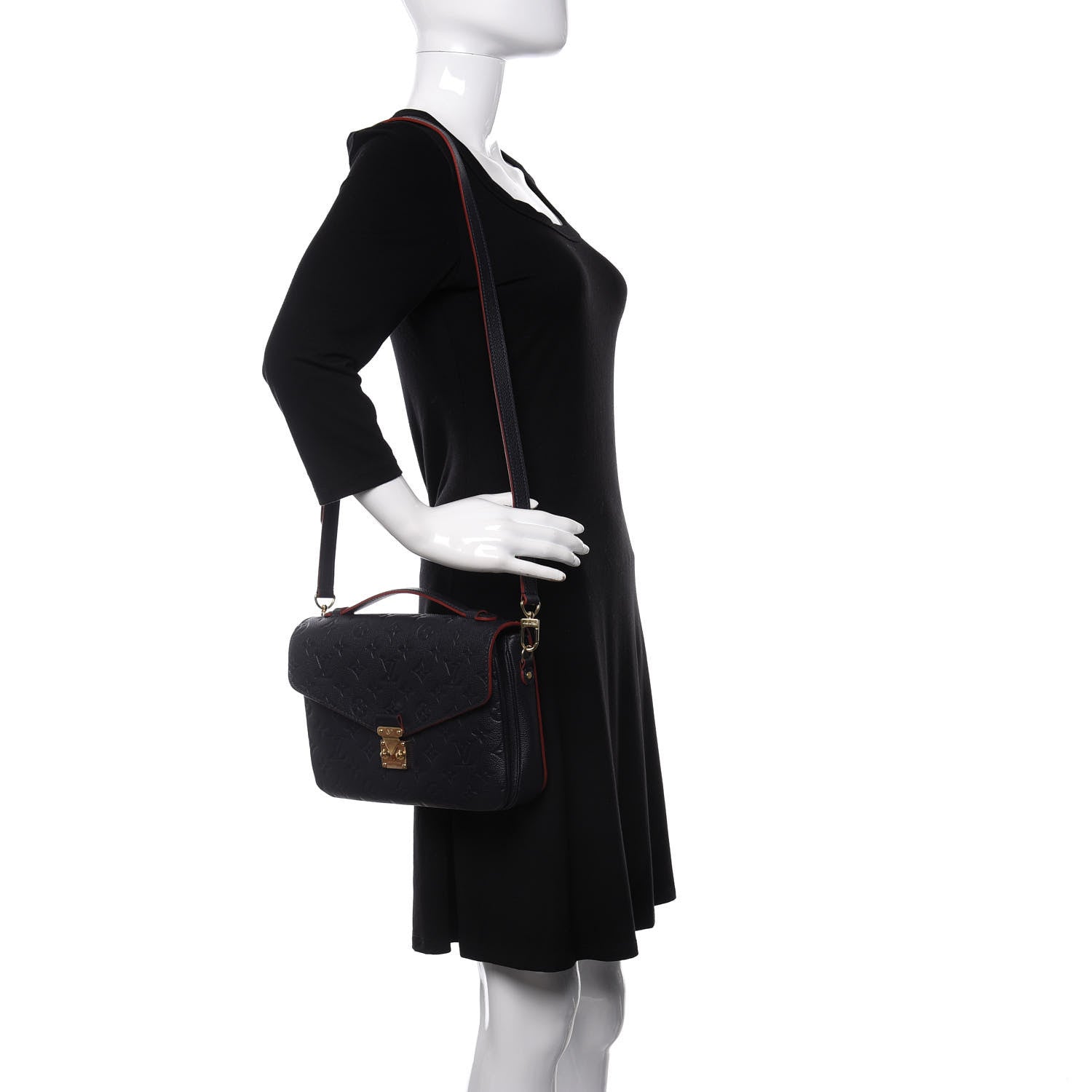 Louis Vuitton Empreinte Pochette Metis Marine Rouge 2 of 9
