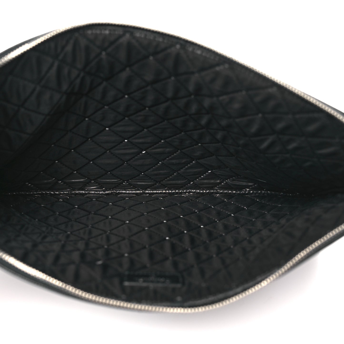 Caviar Studded Medium Deauville Pouch Black