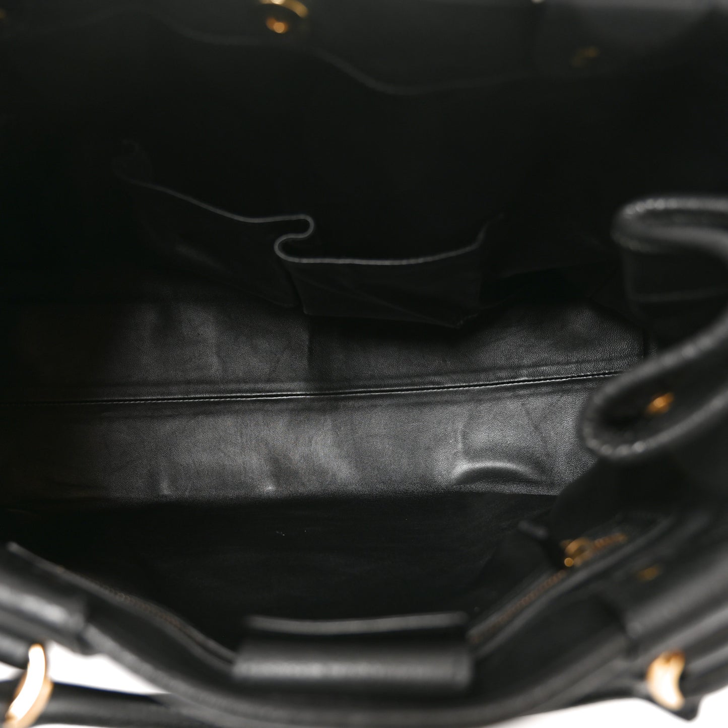 Snakeskin Large GG Running Tote Black